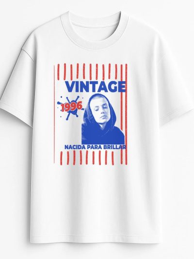 Camiseta Hombre oversize 240 gsm. Made in Portugal «Vintage foto una tinta»